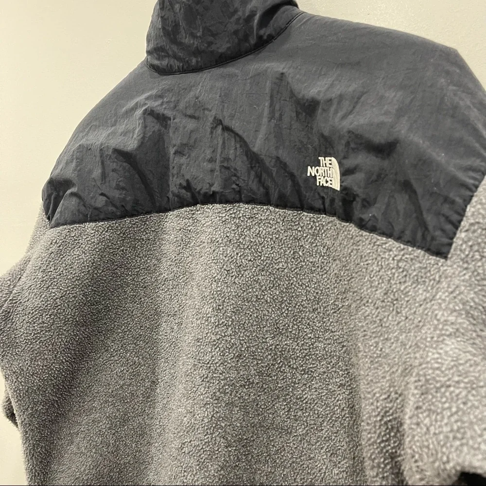 The North Face Vintage Retro Denali Fleece Jacket Grey Black Size Large